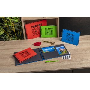 Exacompta fotoalbum Musicart červené 50 černých stran 23x16 cm spirálová vazba