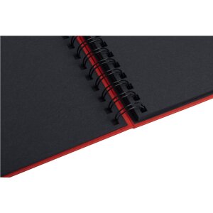 Exacompta fotoalbum Musicart červené 50 černých stran 23x16 cm spirálová vazba