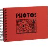 Exacompta fotoalbum Musicart červené 50 černých stran 23x16 cm spirálová vazba