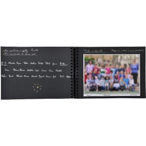 Spirálové album Exacompta 50 černých stran na třídní fotografie s motivem 32x22 cm