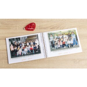 Exacompta 16029E Fotoalbum se spirálovou vazbou třída fotografií 50 bílých stran hnědá