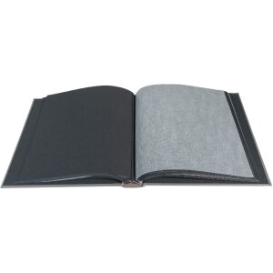 Exacompta fotoalbum MILANO šedé 29x32 cm 60 černých stran