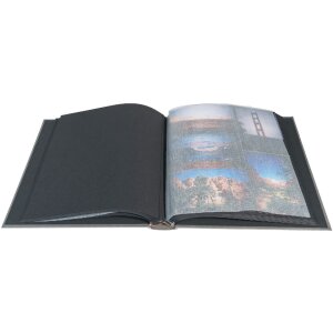 Exacompta fotoalbum MILANO šedé 29x32 cm 60 černých stran