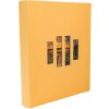 Exacompta fotoalbum MILANO 29x32 cm 60 černých stran oranžová