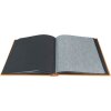 Exacompta fotoalbum MILANO 29x32 cm 60 černých stran oranžová