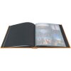 Exacompta fotoalbum MILANO 29x32 cm 60 černých stran oranžová