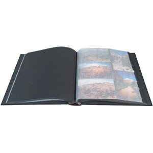 Exacompta fotoalbum MILANO 29x32 cm, 60 černých stran - černá