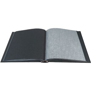 Exacompta fotoalbum MILANO 29x32 cm, 60 černých stran - černá