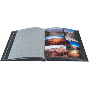 Exacompta fotoalbum MILANO 29x32 cm, 60 černých stran - černá