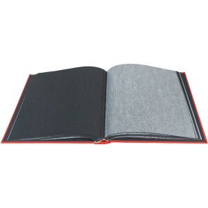 Exacompta fotoalbum MILANO 29x32 cm 60 černých stran červená