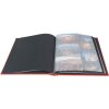Exacompta fotoalbum MILANO 29x32 cm 60 černých stran červená