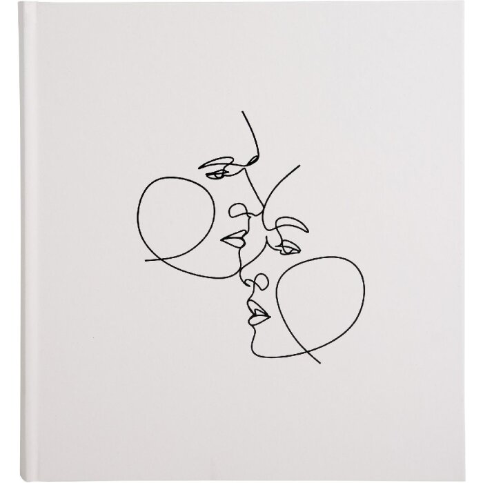Exacompta fotoalbum 60 stran 29x32cm slonová kost koženka ražba