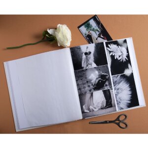 Exacompta fotoalbum 60 stran 29x32cm slonová kost koženka ražba