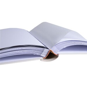 Exacompta fotoalbum 60 stran 29x32cm slonová kost koženka ražba