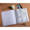 Exacompta fotoalbum 60 stran 29x32cm slonová kost koženka ražba