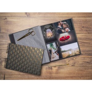 Exacompta 16095E Fotoalbum Néo Déco Black 29x32 cm 60 černých stran