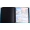 Exacompta 16096E Fotoalbum 60 černých stran Néo Déco Blue