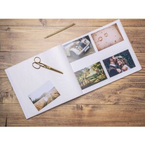 Exacompta 16097E Fotoalbum 60 černých stran Néo Déco White