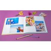 Exacompta fotoalbum 25x25cm 30 stran bílý motiv fantasy hrací karty žlutá zelená