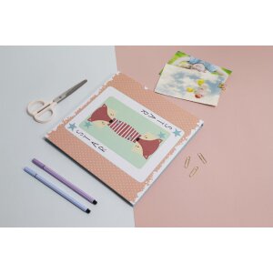 Exacompta 16115E Fotoalbum 30 stran růžová/modrá fantasy hrací karta