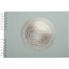 Spirálové album Exacompta 50 stran 32x22 cm Elipsa zelená s růžově zlatou ražbou