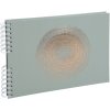 Spirálové album Exacompta 50 stran 32x22 cm Elipsa zelená s růžově zlatou ražbou