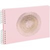 Exacompta 16166E Spirálové album 50 stran Bílá 32x22 cm Ellipse Pink