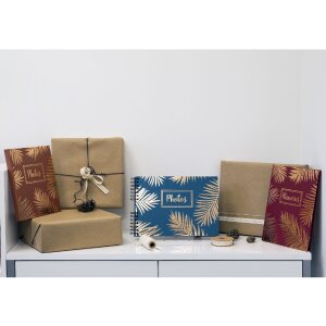 Exacompta 16207E Spirálové fotoalbum Palma Blue 50 stran černé 32x22 cm