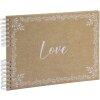 Exacompta 16234E Fotoalbum se spirálovou vazbou 50 stran bílé 32x22cm motiv KRAFT