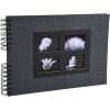 Exacompta 16241E Spirálové album 50 černých stran Passion 32x22 cm Černá barva