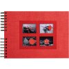 Exacompta 16245E Spirálové album 50 černých stran Passion 32x22 cm červená