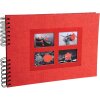 Exacompta 16245E Spirálové album 50 černých stran Passion 32x22 cm červená