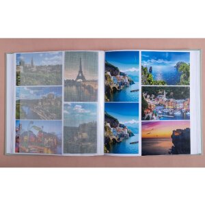 Exacompta 16263E Fotoalbum 60 stran Ellipse šedozelené 29x32cm pro 300 fotografií