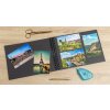 Exacompta Néo Déco fotoalbum černá spirálová vazba 50 černých stran 30x30 cm
