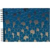 Exacompta Néo Déco fotoalbum 32x22 cm spirálová vazba 50 stran Bleu de France