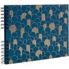Exacompta Néo Déco fotoalbum 32x22 cm spirálová vazba 50 stran Bleu de France