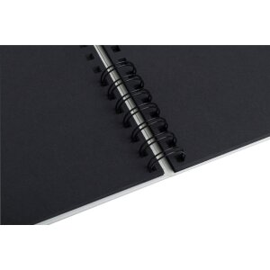 Exacompta Fotoalbum Néo Déco Bílá spirálová vazba 50 černých stran 32x22 cm
