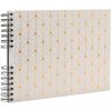 Exacompta Fotoalbum Néo Déco Bílá spirálová vazba 50 černých stran 32x22 cm