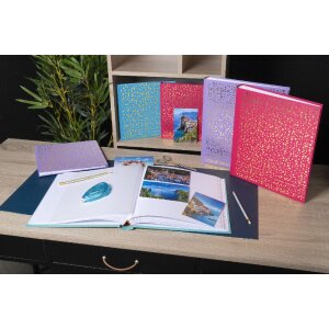 Exacompta 16391E Fotoalbum 25x25 cm Plum Purple Turquoise 30 stran