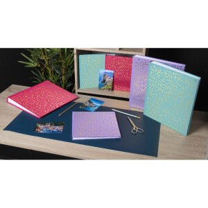 Exacompta 16392E Fotoalbum 30 stran Bílá 25x25cm Švestka Fialová Malinová barevná