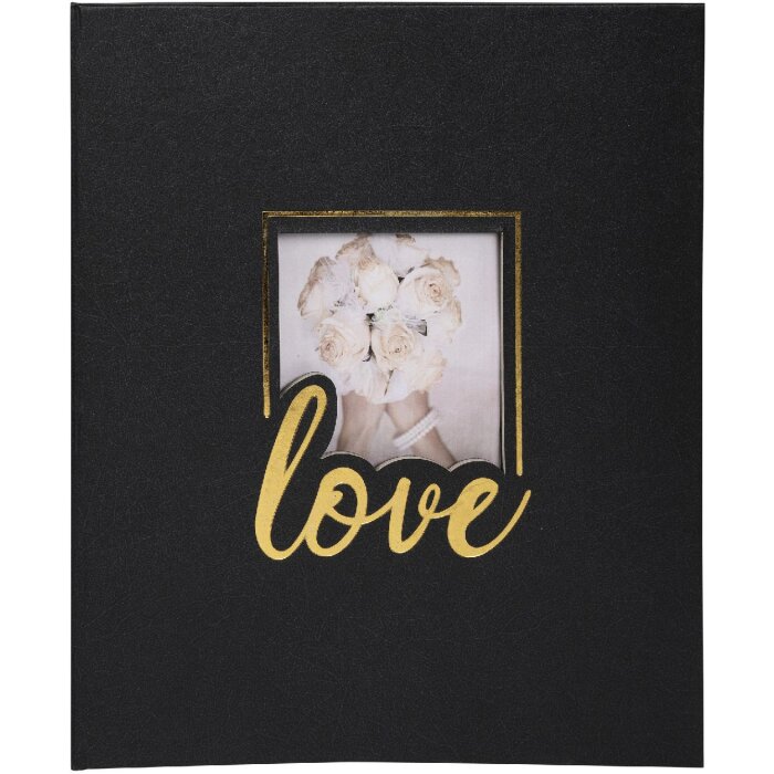 Exacompta 16506E Fotoalbum 60 stran černé 29x32cm - Love