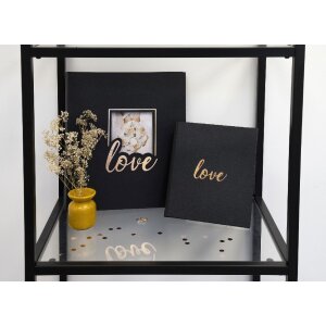 Exacompta 16506E Fotoalbum 60 stran černé 29x32cm - Love