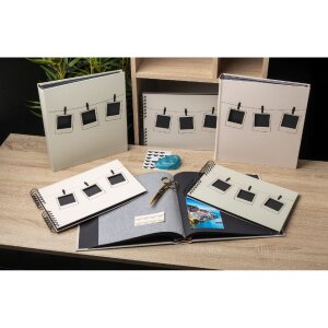 Exacompta 16524E Fotoalbum 60 černých stran série Polaroid Světle zelená