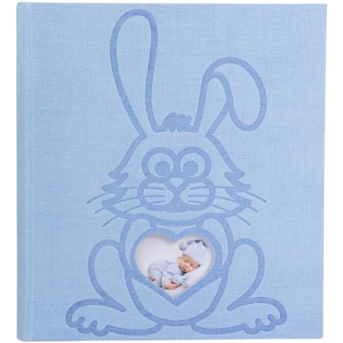 Exacompta fotoalbum TEDDY 29x32 cm 60 stran modré s motivem králíka