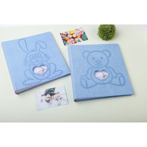Exacompta fotoalbum TEDDY 29x32 cm 60 stran modré s motivem králíka