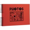 Exacompta 16783E Fotoalbum se spirálovou vazbou 50 černých stran Musicart červený