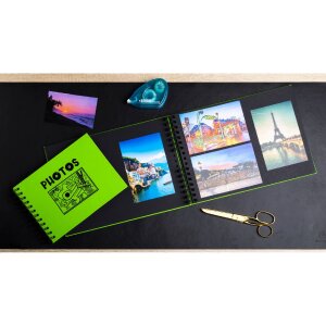 Exacompta 16784E Fotoalbum se spirálovou vazbou 50 černých stran Musicart Green