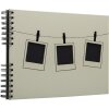 Exacompta 16824E Fotoalbum se spirálovou vazbou 32x22 cm 50 černých stran světle zelené barvy