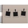 Exacompta 16825E Fotoalbum se spirálovou vazbou 32x22 cm 50 černých stran Růžová