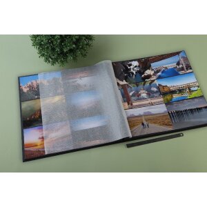 Exacompta 16981E Spirálové fotoalbum ARAMY 32x32 cm 60 stran černá
